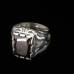 925 Silver Ring w Black Agate  - SR25
